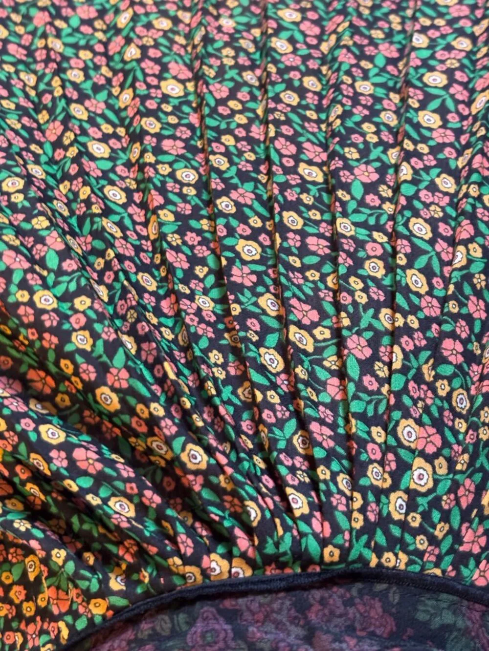 Coach 1941 Silk Floral Dress Womens S/M Drop Waist, Midi Tea Length
